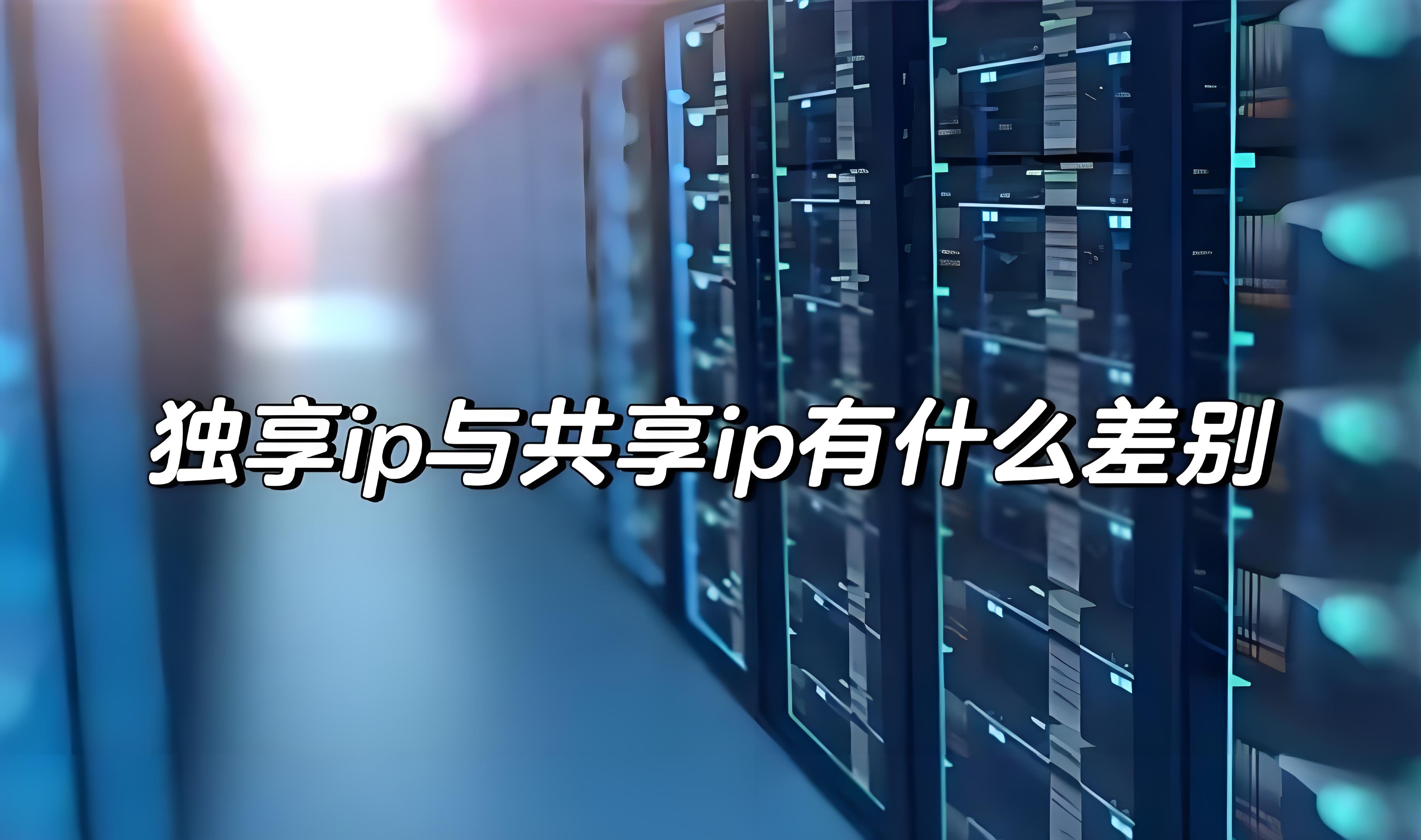 什么是独享代理IP,独享IP和共享IP有什么区别?配图